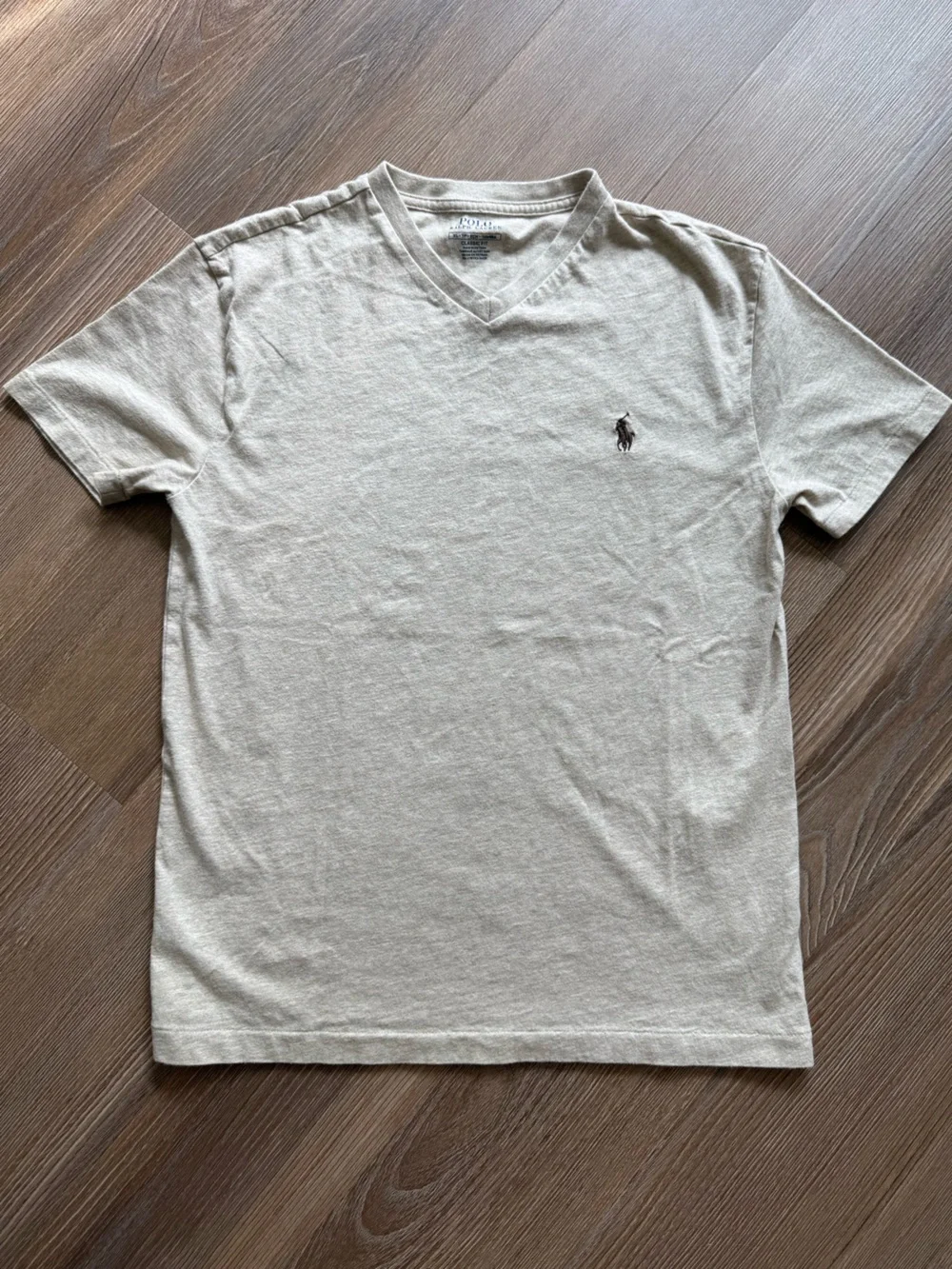 Polo Ralph Lauren Beige V-Neck Men's T-Shirt